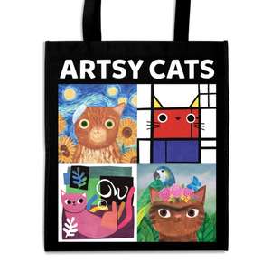 Artsy Cats Reusable Shopping Bag de Mudpuppy