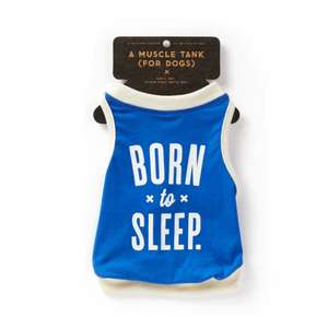 Born To Sleep Dog Tank - Size S de Brass Monkey