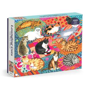 Lounging Cats. 1000 Piece Puzzle de Alison Kolesar