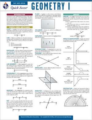 Geometry I de Research & Education Association