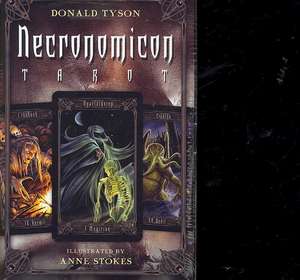 Necronomicon Tarot Cards Kit [With BookWith Tarot CardsWith Black Organdy Bag]: Inviting Celtic & Norse Goddesses Into Your Life de Donald Tyson