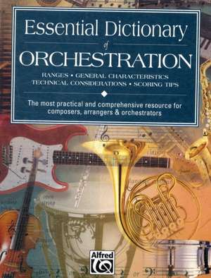 Essential Dictionary of Orchestration de Dave Black