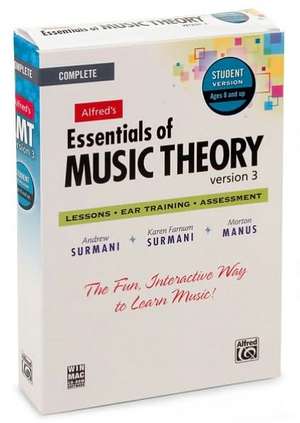 Alfred's Essentials of Music Theory Software, Version 3.0: Complete Student Version, Software de Andrew Surmani