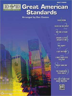 10 for 10 Sheet Music Great American Standards: Piano Solos de Alfred Publishing