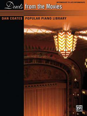 Dan Coates Popular Piano Library -- Duets from the Movies de Dan Coates