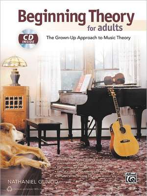 Beginning Theory for Adults: The Grown-Up Approach to Music Theory, Book & CD de Alfred Publishing