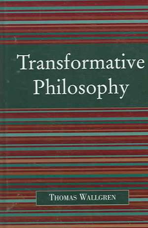 Transformative Philosophy de Thomas (Research AssistantAcademy of Finland Wallgren