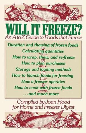 Will It Freeze? de Joan Hood