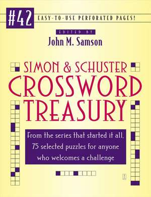 Simon and Schuster Crossword Treasury # 42 de John M. Samson