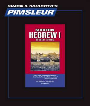 Pimsleur Hebrew Level 1 CD: Learn to Speak and Understand Hebrew with Pimsleur Language Programs de Pimsleur