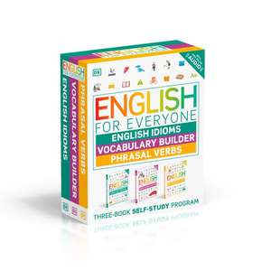 English for Everyone English Idioms, Vocabulary Builder, Phrasal Verbs 3 Book Box Set de Dk