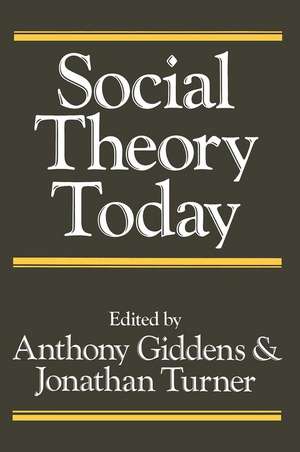 Social Theory Today de A Giddens