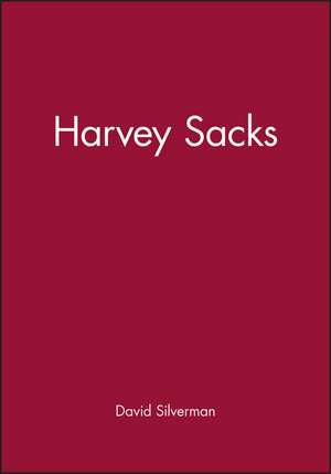 Silverman, D: Harvey Sacks