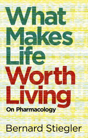 What Makes Life Worth Living – On Pharmacology de B Stiegler