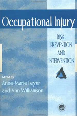 Occupational Injury: Risk, Prevention And Intervention de Anne Marie Feyer