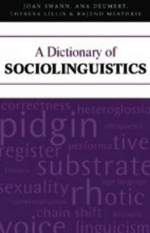 Dictionary of Sociolinguistics de Joan Swann