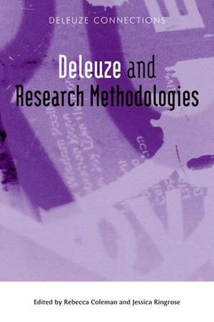 Deleuze and Research Methodologies de Rebecca Coleman