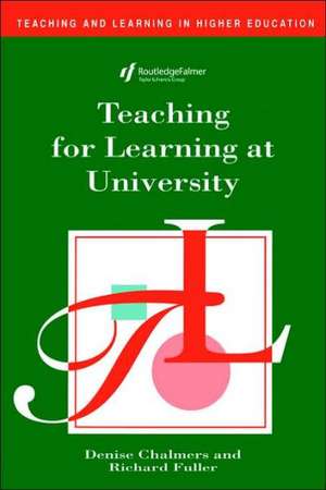 Teaching for Learning at University de Denise Chalmers