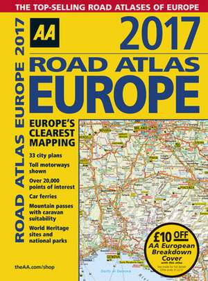 Road Atlas Europe 2017: Collection 9 de AA Publishing