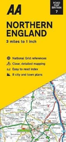 Road Map Britain 07 Northern England 1 : 200 000