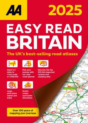 AA Easy Read Britain 2025 de Aa Publishing