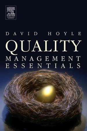 Quality Management Essentials de David Hoyle