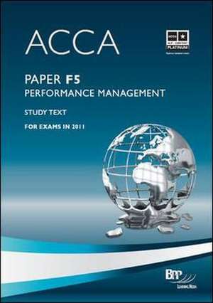 ACCA - F5 Performance Management de BPP Learning Media Ltd