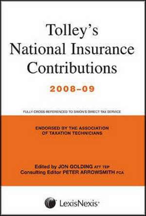 Tolley's National Insurance Contributions de Jon Golding