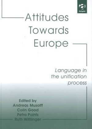 Attitudes Towards Europe: Language in the Unification Process de Andreas Musolff