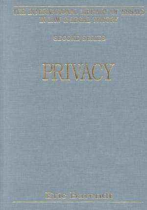 Privacy de Eric Barendt