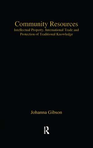 Community Resources: Intellectual Property, International Trade and Protection of Traditional Knowledge de Johanna Gibson