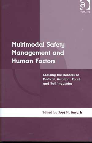 Multimodal Safety Management and Human Factors: Crossing the Borders of Medical, Aviation, Road and Rail Industries de José M. Anca Jr