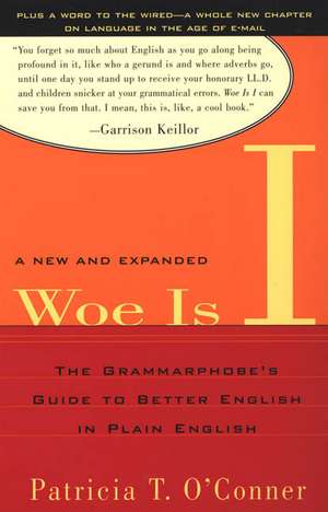 Woe Is I: The Grammarphobe's Guide to Better English in Plain English de Patricia T. O'Conner