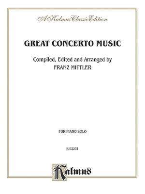 Great Concerto Music de Alfred Publishing