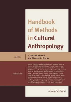 Handbook of Methods in Cultural Anthropology