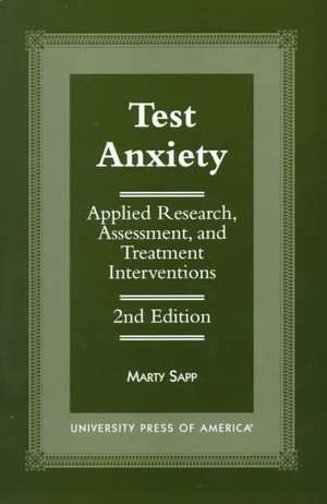 Test Anxiety de Marty Sapp