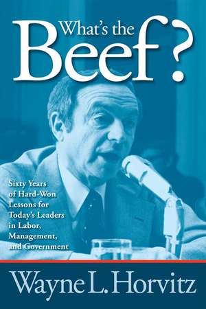 What's the Beef? de Wayne L. Horvitz