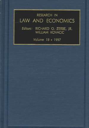 Research in Law and Economics de Richard O. Zerbe Jr.