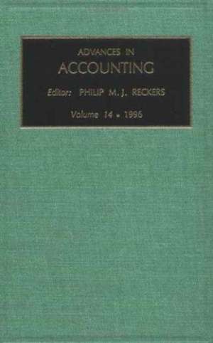 Advances in Accounting de PHILLIP M.J. RECKERS