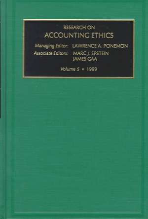 Research on Accounting Ethics de Lawrence A. Poneman