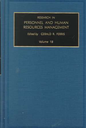 Research in Personnel and Human Resources Management de Gerald R. Ferris