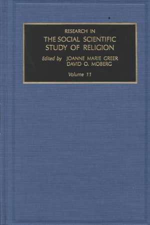 Research in the Social Scientific Study of Religion, Volume 11 de Joanne Marie Greer