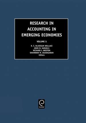 Research in Accounting in Emerging Economies de R.s. Wallace