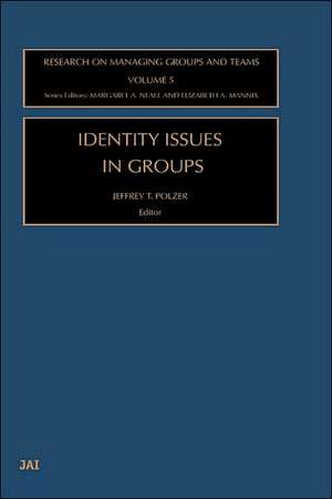 Identity Issues in Groups de Jeffrey T. Polzer