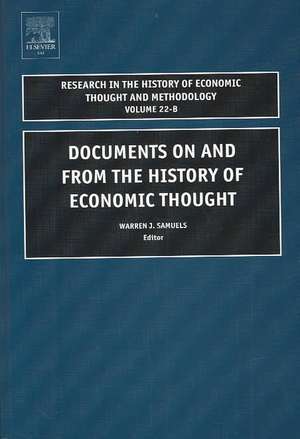 Documents on and from the History of Economic Thought de Jeff E. Biddle