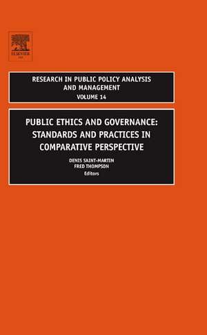 Public Ethics and Governance – Standards and Practices in Comparative Perspective de Lawrence R. Jones