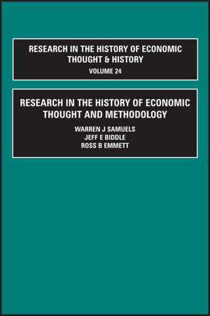 Research in the History of Economic Thought and Methodology de Warren J. Samuels