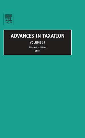 Advances in Taxation de Suzanne M. Luttman