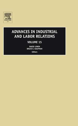 Advances in Industrial and Labor Relations de David Lewin