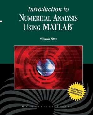 Intro Numerical Analysis Using MATLAB de Rizwan Butt